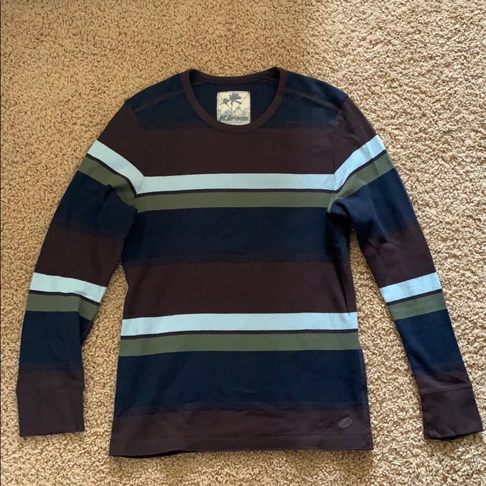 Crew-neck striped sweater